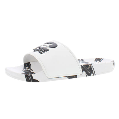 Cross Colours 2Pac Chain Slide Mens Shoes Color: White | 100% Authentic