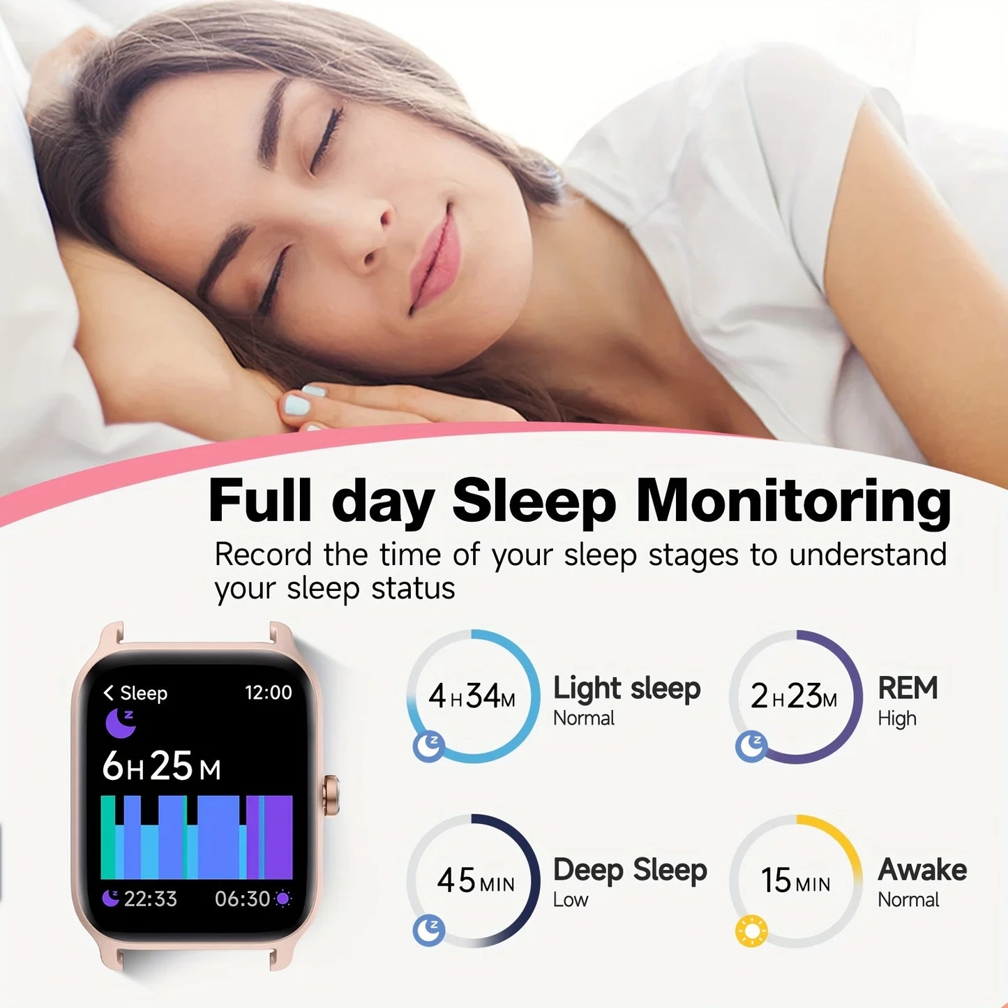 Hot New 2.01-Inch Touchscreen Dual-Strap Smartwatch, Unisex, HD Call Quality, Step & Calorie Tracking, Music & Message