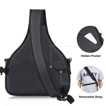 Top Fashion PULUZ Triangle Style SLR Camera Bag Sling Waterproof Backpack Shoulder Messenger Bags with Removable Lens Bag
