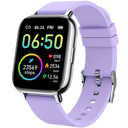 1.69" Touch Screen Smartwatch, a Fitness Tracker Featuring a Sleep Monitor and Step Counter,Supports 10 Sports Modes for Running