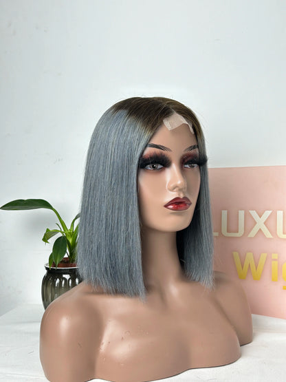 New SDD Bob Wigs 2x6 Closure Wig Bone Straight Natural Virgin Hair Transparent Lace SDD Vietnamese Hair Wig Human Hair Glueless