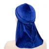 Elastic Satin Durag, Long Tail Pirate Cap for Men & Women, Silky Smooth Hair Wrap & Wave Builder
