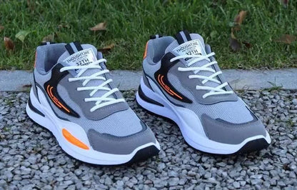Men's New Design Summer Sports Sneakers PVC Mesh Breathable Shoes with Casual Toe Fashionable PVC Insole Running Winter Season