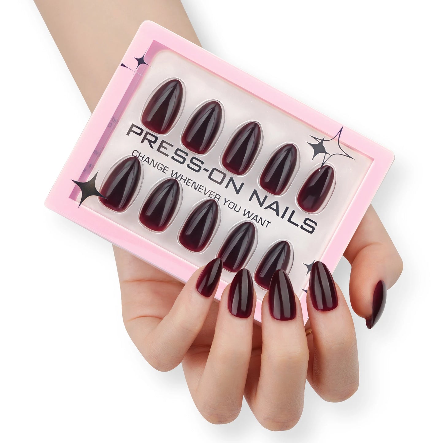 Solid Color press on nails wholesale short fake nails high quality false nails acrylic pmma  custom label Drop Shipping