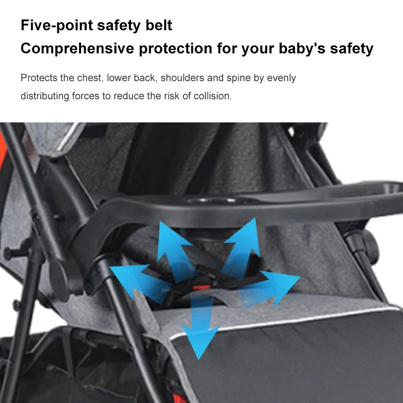 Wholesale Folding Prams and 2 in 1 Be-directional Baby Stroller with Car Seat for Toddler