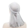 Elastic Satin Durag, Long Tail Pirate Cap for Men & Women, Silky Smooth Hair Wrap & Wave Builder