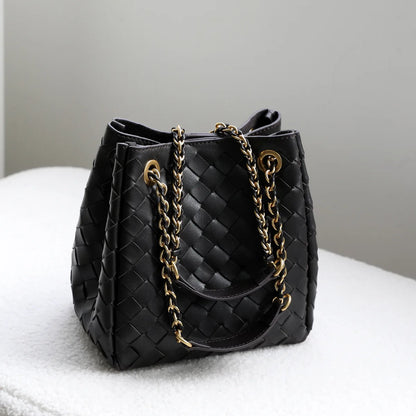 Women Bucket Hobo Bags Lady Underarm Shoulder Bag Crossbody Purse Genuine Leather Top-Handle Tote Handbag