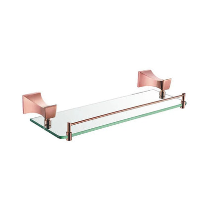 Rose Gold Bathroom Towel Rack Set Wall Mount Bathroom Accessory Set