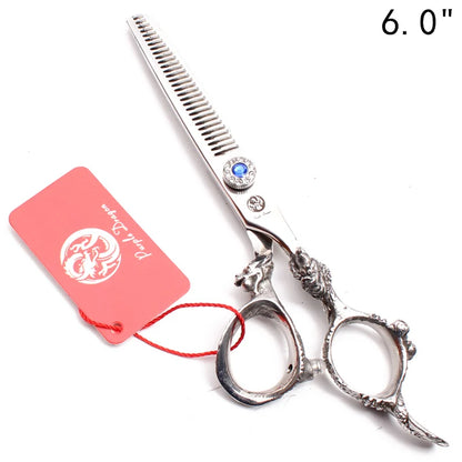 Hair Scissors 5.5" 6.0" 440C Purple Dragon Hairdressing Scissors Cutting Shears Hair Thinning Shears Professional Scissors Z9004