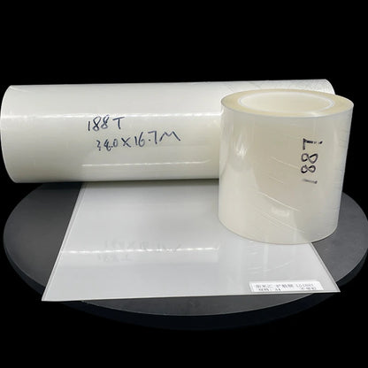210um 0.21mm LGT188T PET Transparent LED Light Adhesive Diffuser Film Rolls Cutting Service