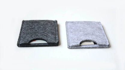Women's Large Capacity Felt Card Holder Set Simple Fresh Style Storage Bags for Bedding and Card Storage for Living Room