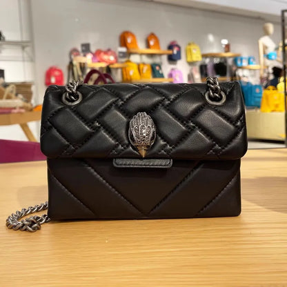 Foreign Trade Cross-Border E-Commerce Women's Chain Crossbody Shoulder Bag Flap Closure PU European Retro Style Small Handbag