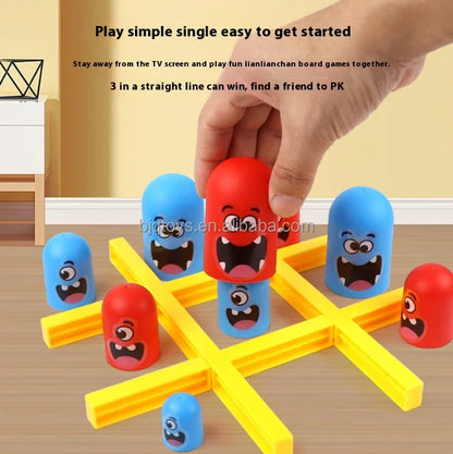 BJQ Intellect Game Tic Tac Toe Game Wisdom Battle Intelligence Table Games Educational Toy for Kids Toys