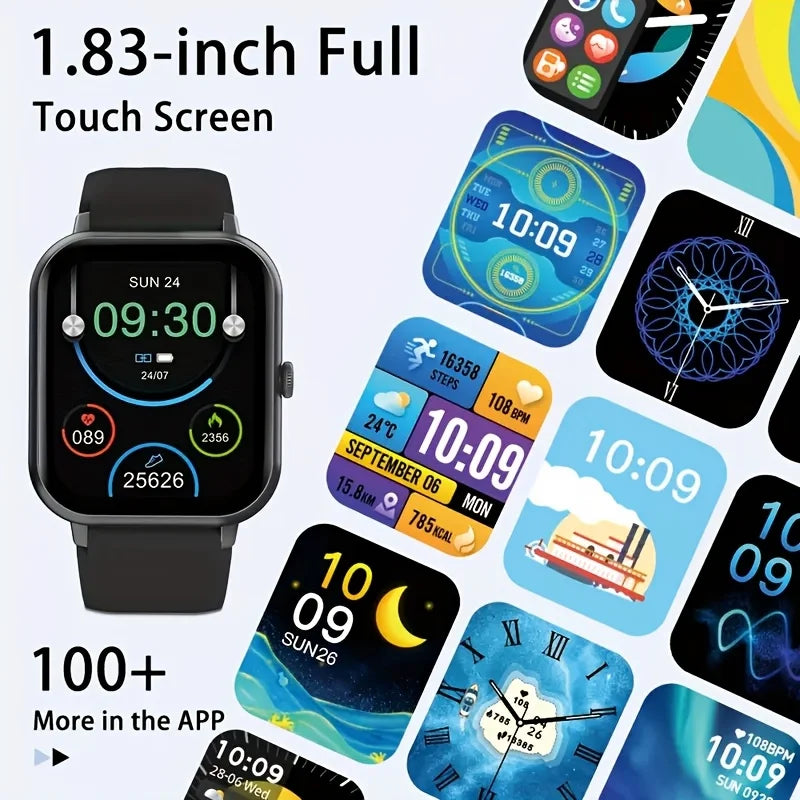 2026 New Smartwatch 1.83-inch High-definition Large Screen, Wireless Communication Sports Watch, Voice Call, Music Playback