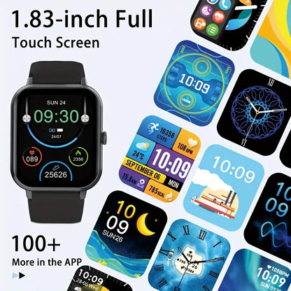 2026 New Smartwatch 1.83-inch High-definition Large Screen, Wireless Communication Sports Watch, Voice Call, Music Playback