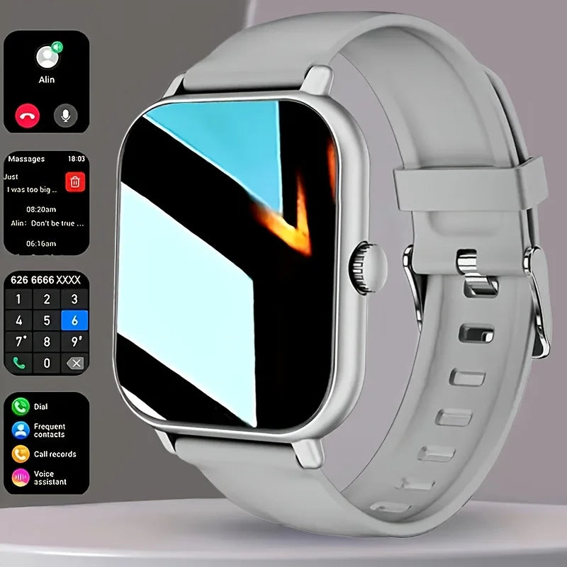 2025 Hot New 2.01-inch Touchscreen Dual-Strap Smartwatch, Unisex, Call Function, Step and Calorie Tracking, Call and Message