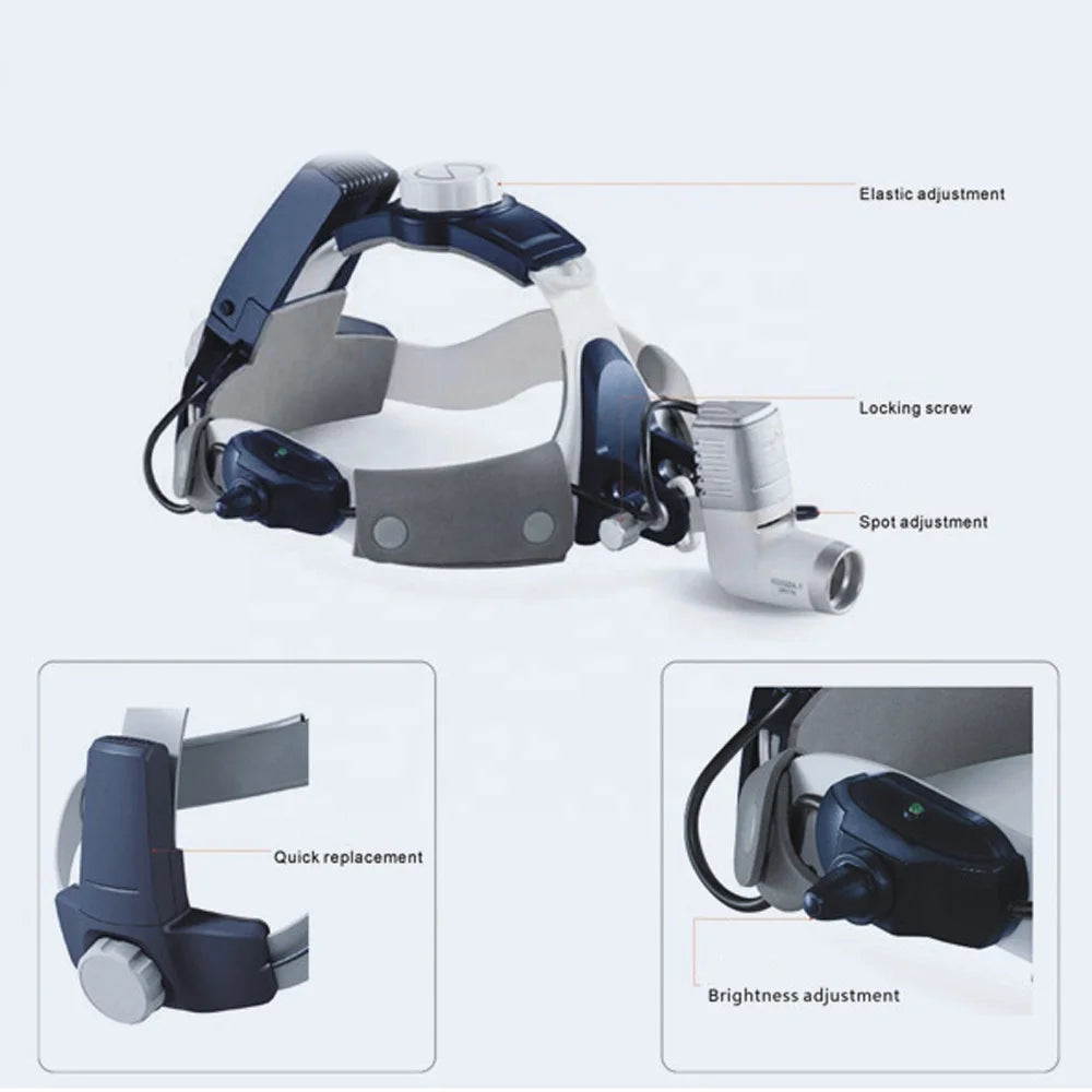 Professional Medical Surgical Examination Lamp 5W LED Dental ENT Pet Veterinary Clinic Wireless Integrated Headlight Electric