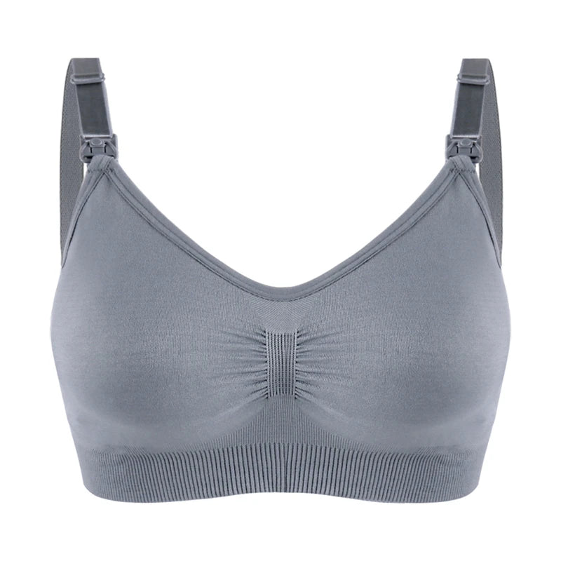 plus Size Seamless Nursing Bra for Women Breathable Maternity Push up Front Closure Underwear Adjustable Straps Wire-Free