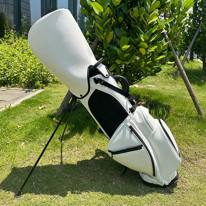 ASL GOLF Custom logo Blank Pu Leather Disc Wholesale White Black Golf Bag Waterproof Pouch Attachment Stand Golf Bags