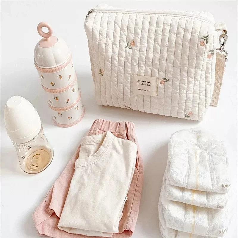 Mommy Nappy Bag and Baby Diaper Caddy Organizer Cotton Rope Tote Basket Bag Excellent Value Price