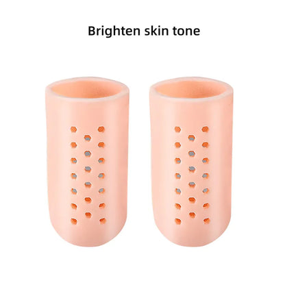 Toe Protector Breathable Gel Toe Cap Silicone Toe Cover Sleeves with Holes Provides Relief From Missing or Ingrown Toenails