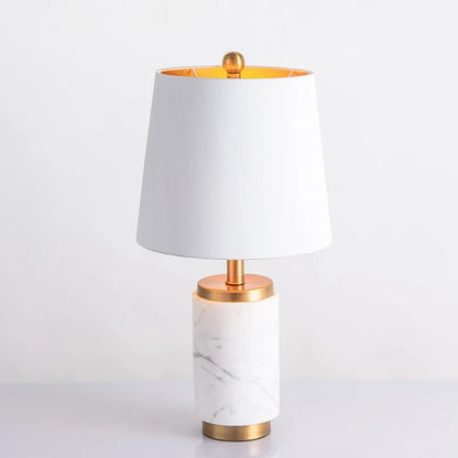 Modern Light Luxury Simple Living Room Coffee Table Bedroom Office Exhibition Hall White Marble Table Lamp