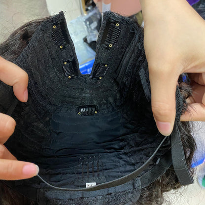 Wholesale Brazilian Indian Raw Remy Virgin Human Hair Natural Wave I Part Wig