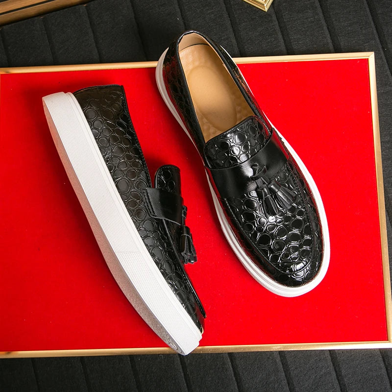 2025 New Fashion Office Footwear Men's Casual Dress Shoes Bulk Genuine Leather Formal Walking Style Shoes