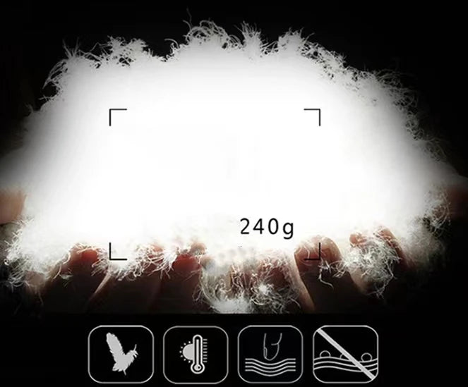 Couple Thick Hooded Long Men Winter Coats Duck Down Jacket Puffer Coat Men's Outdoor Down Coat Hooded Jacket