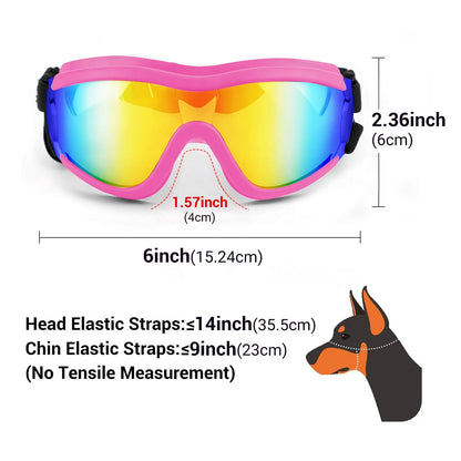 Pet Sunglasses Pet Glasses with Adjustable Straps for Pets Medium-large Dogs ( Pink )