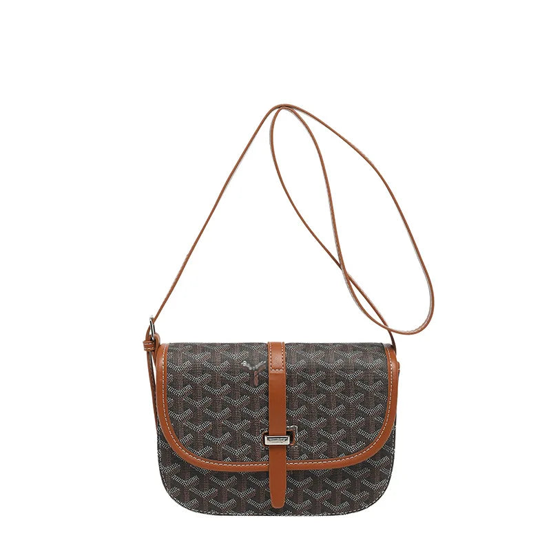 2026 Summer New Fashion French-Style Crossbody Shoulder Bag Unisex Printed Polyester Lining Bag