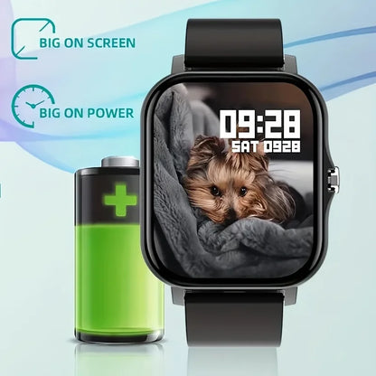 Smartwatch for Men and Women, with Calling and Message Notifications, Large Screen Display, Suitable for Various Sports Modes