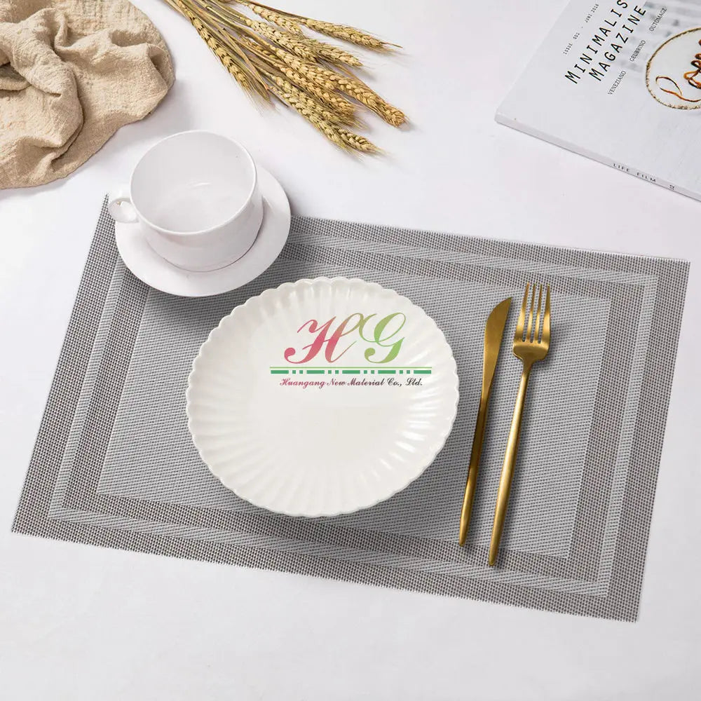 HuanGang Factory Manufacture  Strip Placemat Kitchen Necessary Beautiful Pattern
