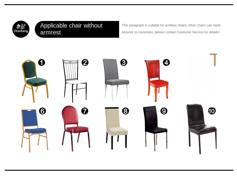 Simple Modern Household Dining Chair Slipcover Half-Pack Stretch Polyester Cover Wear-Resistant and Dustproof