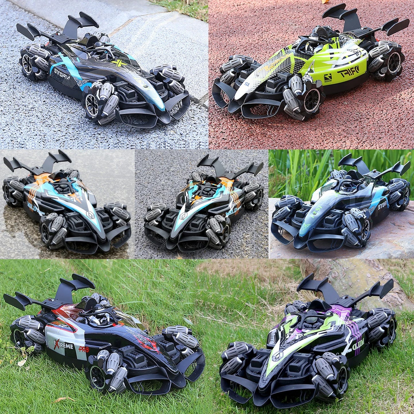 Wholesale 2.4G Remote Control Racing RC Stunt Cars 4WD High Speed Drift 360-Degree Rotating Car Kids Toys Gift Children