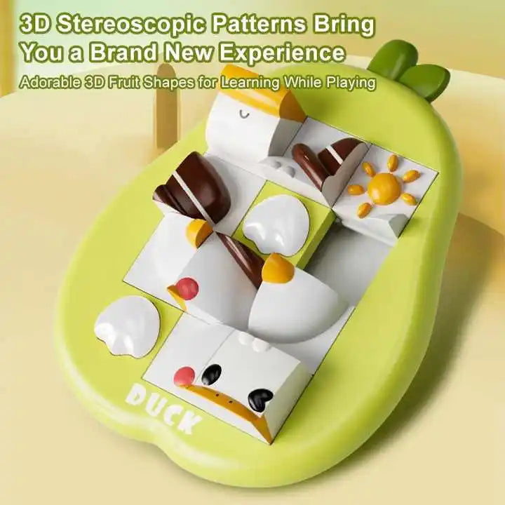 OEM Educational Handheld Game Console 3D Huarong Road Fun Puzzle Toys 2 in 1 Maze Game Unisex Plastic Toy
