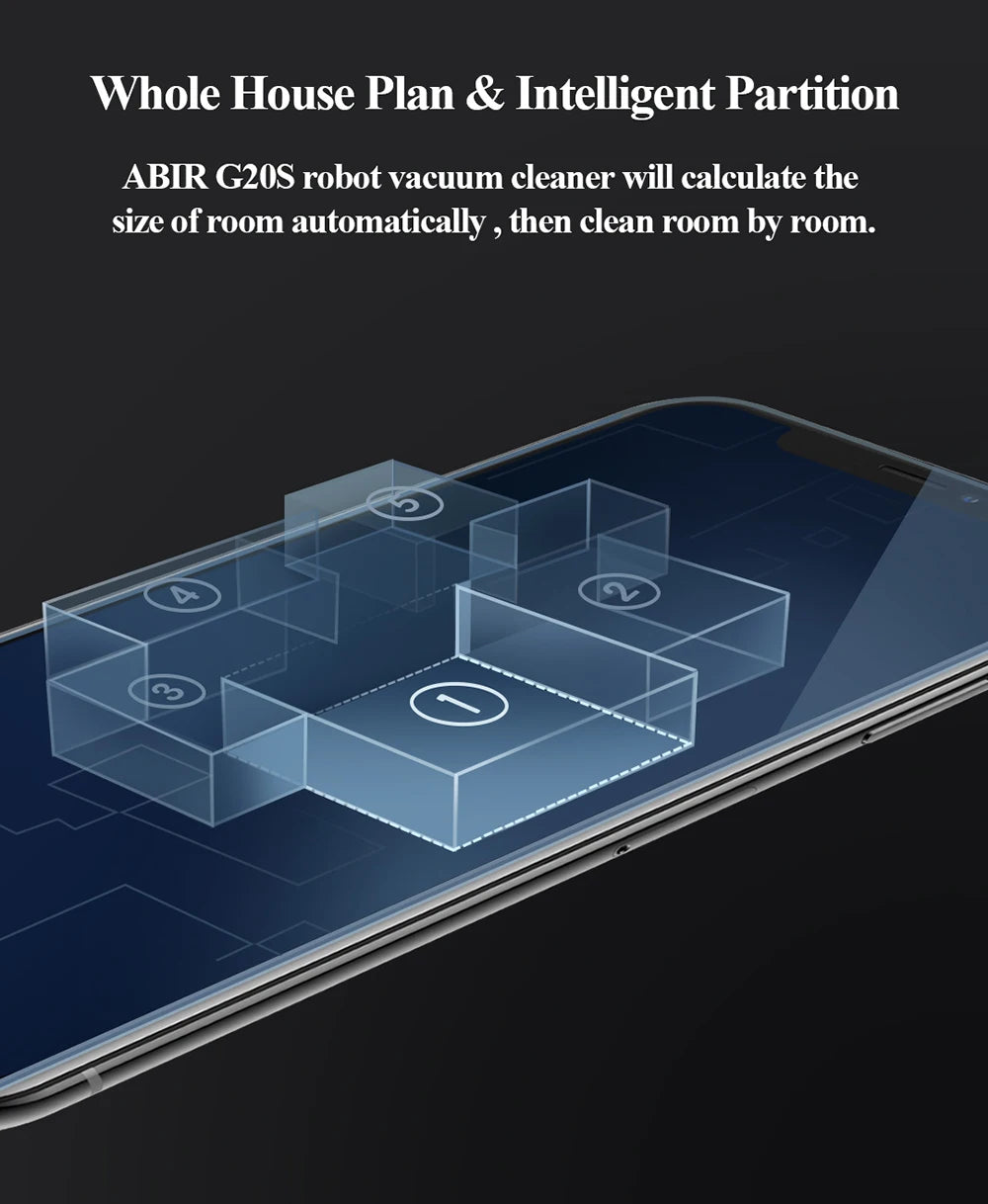 Robot Vacuum Cleaner G20S, 6000Pa Suction,Remote Upgrade, 2 in1 Wet Dry Mop, Wifi App, Smart Vaccum Auto Floor Washing for Home,