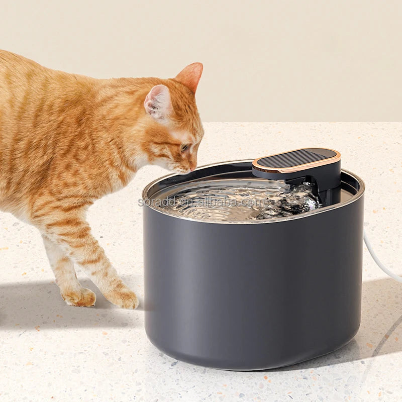 2026 Large Capacity Smart Pet Water Dispenser Accessories Automatic Circulate Filtering Cat and Dog 3L Water Fountain