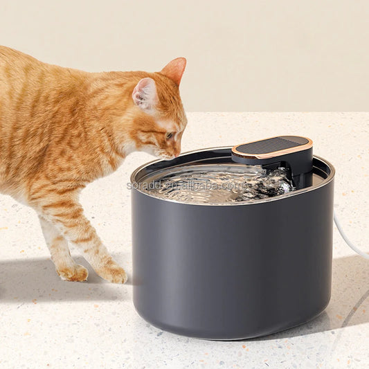 2026 Large Capacity Smart Pet Water Dispenser Accessories Automatic Circulate Filtering Cat and Dog 3L Water Fountain
