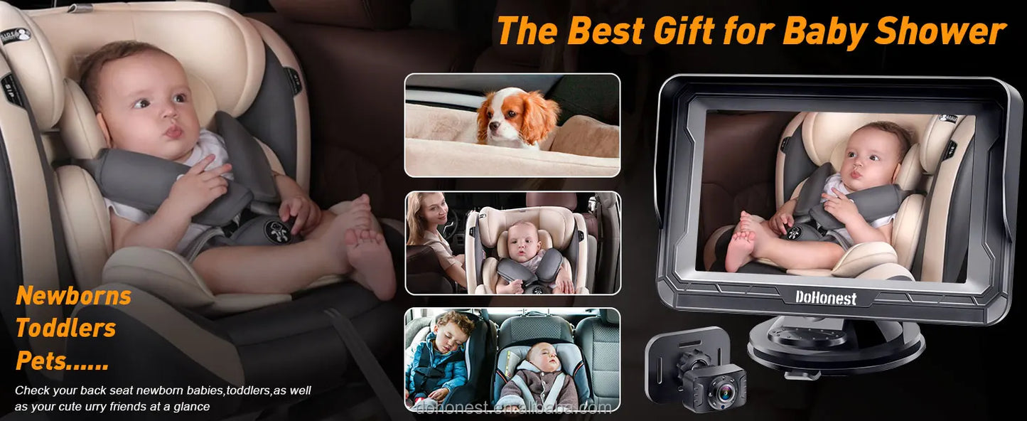 New Design 4.3 Inch Car Baby Camera Real Time Monitoring Kit for Vehicle Rear Seat Safety Viewing