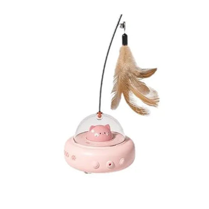 Dropshipping Gift CJH Intelligent Automatic Cat Teasing Toy, Electric Induction Cat Toy, Feather Cat Teasing Stick, Pet Gift