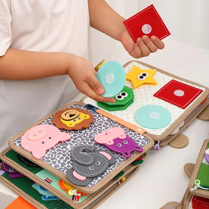 Wholesale Felt Book Early Education Cartoon Puzzle Baby Story Book Cross-border Multi-layer Three-dimensional Cloth Busy Book
