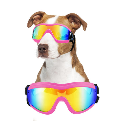 Pet Sunglasses Pet Glasses with Adjustable Straps for Pets Medium-large Dogs ( Pink )