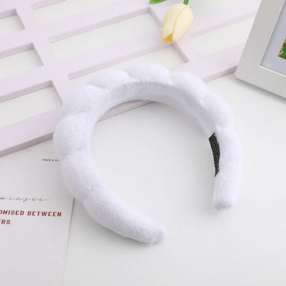 Customized Women's Sponge Skincare Headbands Yogic Makeup Spa Face Wash Hair Accessories Towel Cloth Customizable Headbands