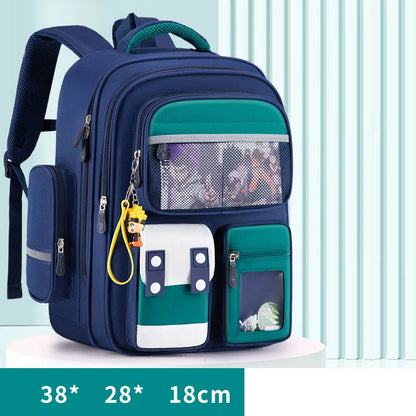 Fashion British Style Students 1-6 Grade School Bags to Reduce the Burden of Lightweight Shoulder Bag Mochila Escolar