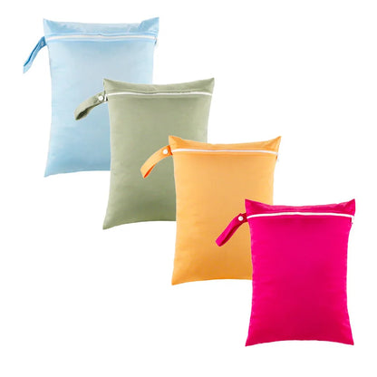 30*40Cm Swim Bags Cloth Reusable Washable Diaper Wet Bag With Single Pockets Dry and Wet Zippers Waterproof Bag for Travel