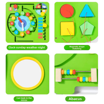 Early Education Wood Set for Kindergarten Dinosaur Puzzle Wall Teaching Aids Science Area Music Enlightenment Educational Toys