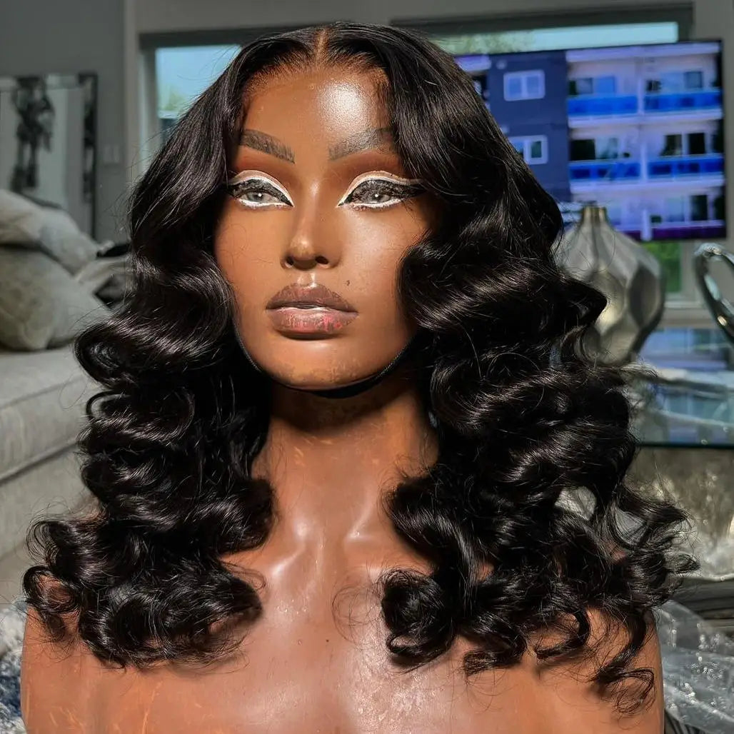 Wigs for Women Honey Brown Natural Black 13*6 hd Loose Wave Lace Front Wig Brazilian 13*4 Remy Hair HD Lace Frontal Human Hair
