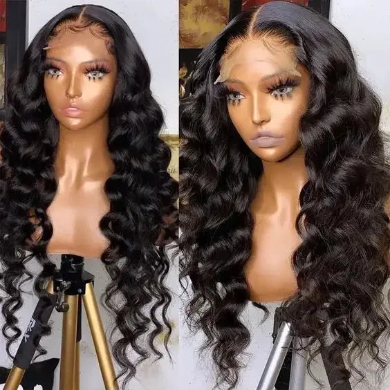 13x6 Transparent Loose Wave Brazilian Indian Virgin Human Hair Wig Lace Front Glueless Natural Wholesale Vendor for Black Women