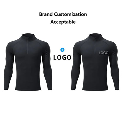 Wholesale Custom Logo Breathable Long Sleeve Men's Gym T-Shirt Active Wear Jogging Sports T-Shirt Soft Elastic Fitness T-Shirt